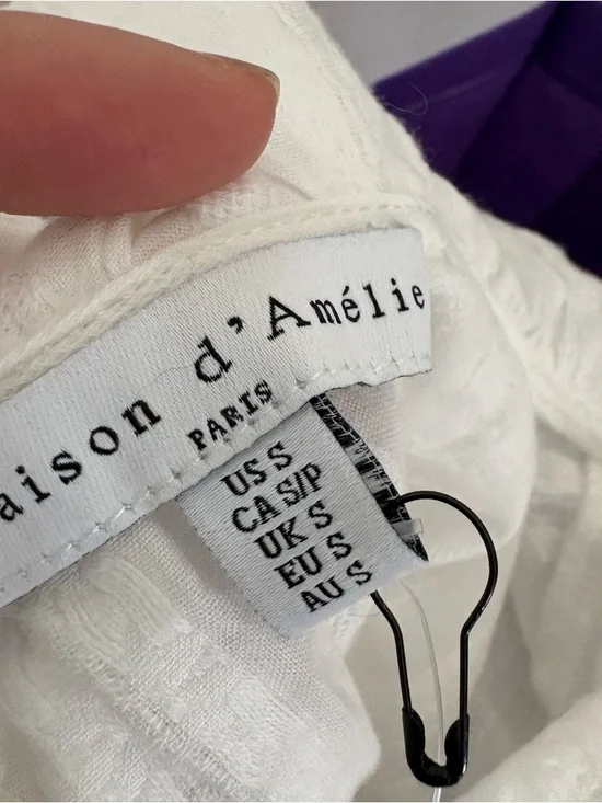 White Ruffle Blouse - Picture 4 of 6